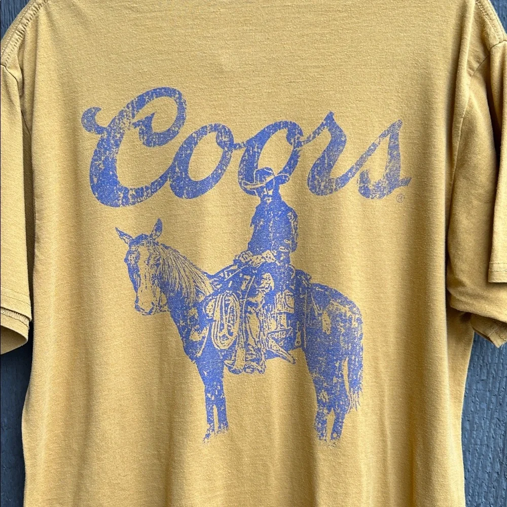 Coors Banquet Cowboy Tee – Western Graphic (Unisex Large) - Picture 6 of 7